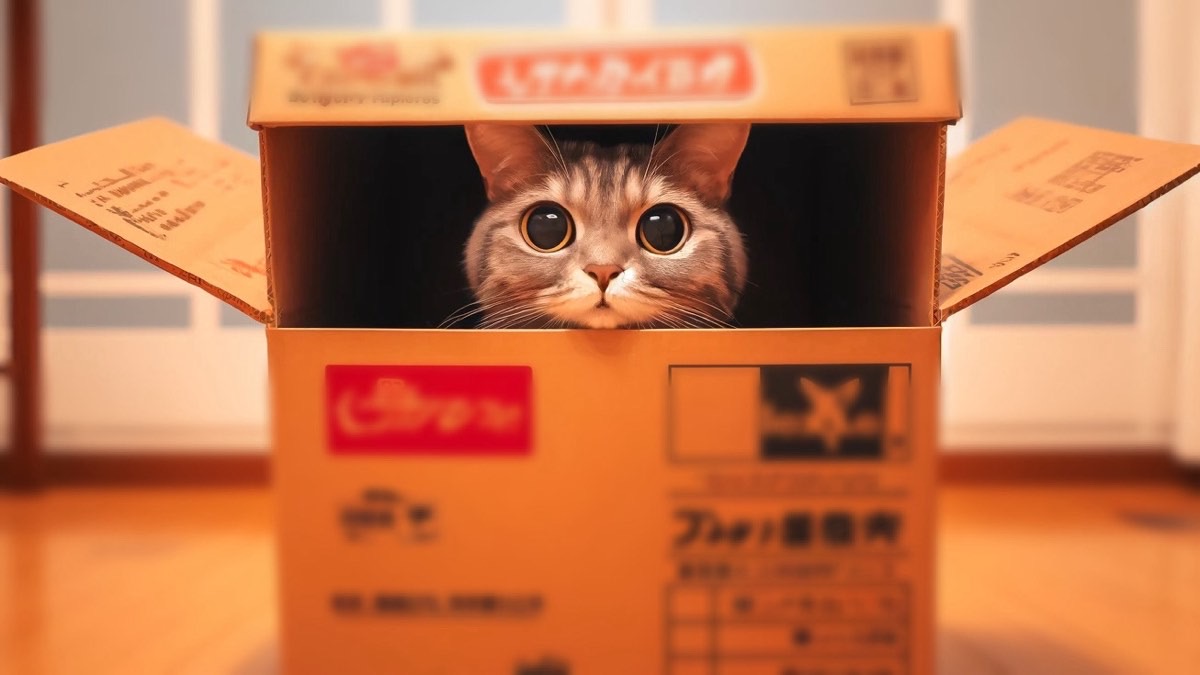 箱が好きな猫